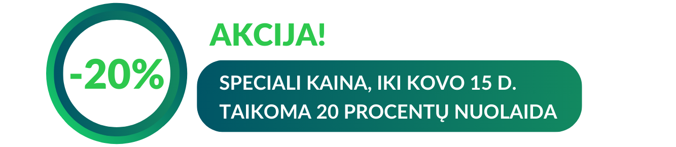 20 Proc Nuolaida Iki Kovo 15